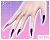 ♡ nails | black