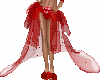 Elegant Long Red Skirt