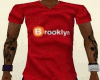 Red Brooklyn V-neck