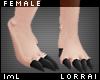 lmL Black Scaly Feet F