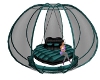 Swing Teal and Blk Bed