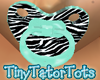 Blue and Zebra Pacifier