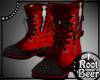 red leather Boots M