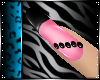 [C] PVC Glitz Nails Pink