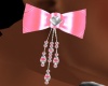 Pink Bow Earring