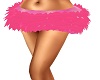 pink fur skirt