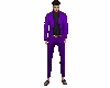 purple simple suit