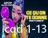 Ce qu'on te donne