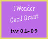 *lp I Wonder Cecil Grant
