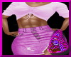 Pink Jean Skirt W/Tee