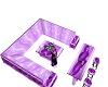 {P}Purple Valen sofa/bar