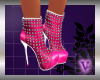 Spike Boots Pink
