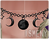 [Is] Moon Black Necklace