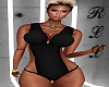 `A` Black swimsuit RLL