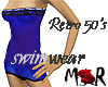 {MR} Retro Blue Swimsuit