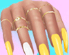 luxury yellow nails