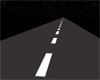 Night fast animated road