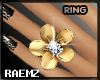 [R] Gold Flower Ring