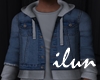 Denim Hoodie M