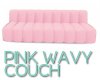 Bun! Pink Wavy Couch