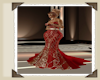 gold & red valetine dres