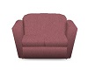 Pink leather sofa