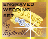 ENGRAVED WEDDING SET