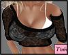 black lace shirt
