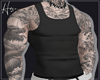 H ◄Tattoo Tank►Black