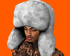 White Fur hat