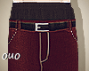 ouo Maroon Pants
