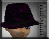 ]Hill[ Purple silk hat