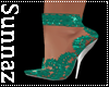 (S1) Lace Heel Seafoam