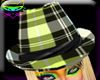 # green plaid hat