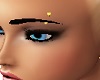 Gold Eyebrow Pin