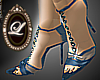LIZ ebony blu heels