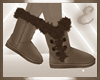 FUR BOOTS, BROWN