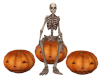 Pumpkin Chairs & Skelly