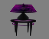 purple & blk end table