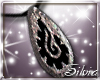 S)-Black Flame Necklace