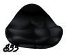 Black Leather Beanbag