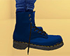 Blue Combat Boots / Work Boots 4 (M)