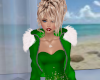 Green Fur Collar Jacket