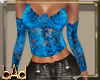 Erin Teal Lace Top