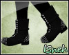 !S Black Spiked Boots