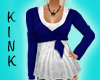 Blue Cardy Sweater Top