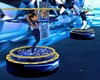 Blue Diamond Dance Rings