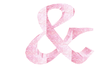 Sparkly Pink Letter (&)