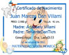 certificado Juan Ma