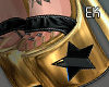 Gold-plated heel &acirc;�&yen;